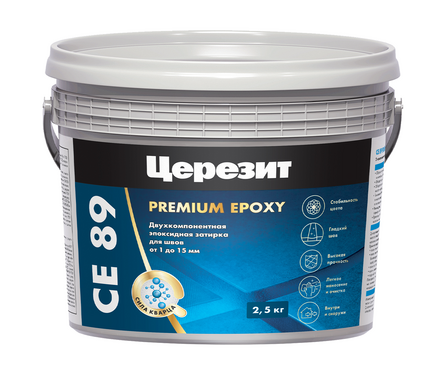 Затирка эпоксидная ЦЕРЕЗИТ СЕ89 белая 2.5 кг Фотография_1