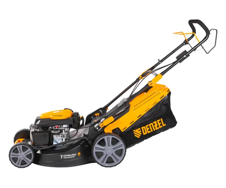 Газонокосилка бензиновая самоходная 6.5 л.с. 52 см, вес 42 кг,травосборник 60 л GLD-520SP DENZEL Фотография_3