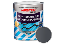 Грунт-эмаль для металлопрофиля серый графит RAL 7024 MASTER PRIME 2 кг