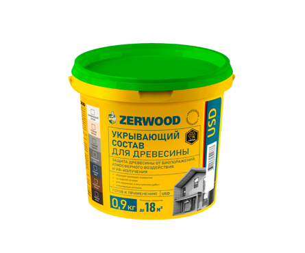 Состав для дерева акриловый ZERWOOD USD арктический лед 0.9 л  Фотография_0
