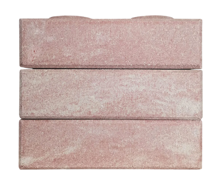 Кирпич облицовочный Ermix Мраморный красно-белый, 240х120х65 мм, гиперпрессованный Фотография_3