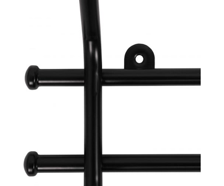 Вешалка настенная 5 крючков 48х16.5х8 см черная НОРМА-5 Фотография_1