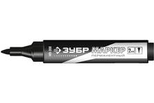 Маркер ЗУБР МП-300 черный, 2 мм заостренный перманентный с увелич объемом