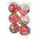 Набор шаров SY16-29 красные, прозрачные, диаметр 6 см (6 шт) Фотография_0