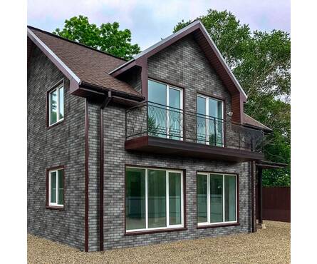 Фасадная плитка HAUBERK Кирпич готический 2.5 м²/уп ТЕХНОНИКОЛЬ Фотография_3