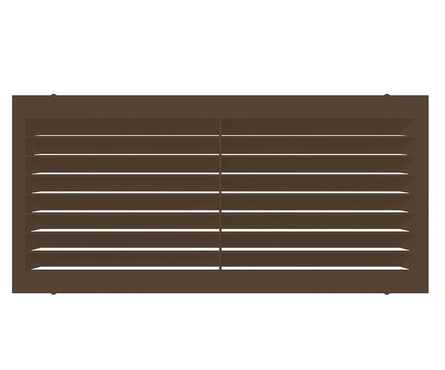 Решётка ПВХ вентиляционная вытяжная 171х81 мм коричневая Фотография_0