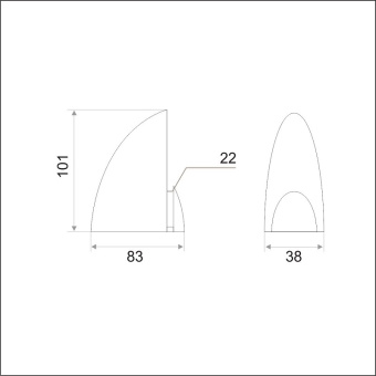 Полкодержатель для стеклянной полки TRODOS, бронза Фотография_1