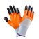 Перчатки нейлоновые, оранжевые с черными пальцами Фотография_0