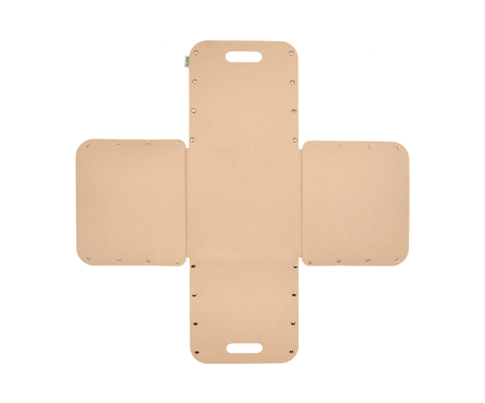 Корзина фетровая для хранения 27 л 30х30х30 см бежевая Фотография_2