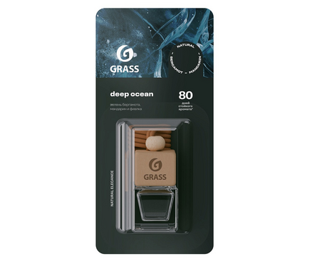Ароматизатор автомобильный жидкий подвесной Deep ocean GRASS Фотография_0