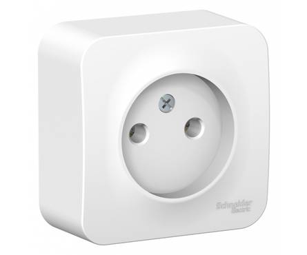 Розетка Schneider Electric BLANCA, белая, 1-ая, накладная, б/з, 16А\250В Фотография_1