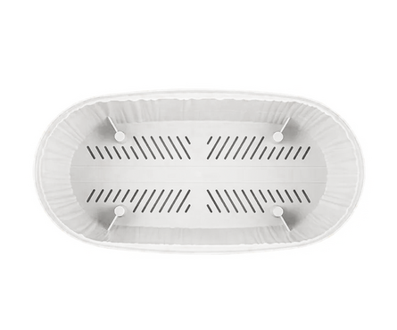 Горшок для цветов белое овальное БАРСЕЛОНА 2.7 л Фотография_1