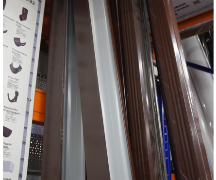 Желоб водосточный МП 120х86х3000 мм (коричневый 8017) Фотография_3