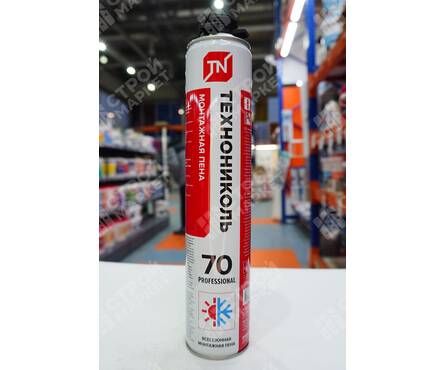 Пена монтажная профессиональная ТехноНИКОЛЬ Professional 70 1000 мл всесезонная Фотография_1