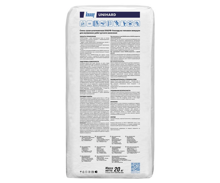 Шпаклевка гипсовая KNAUF Унихард 20 кг Фотография_1