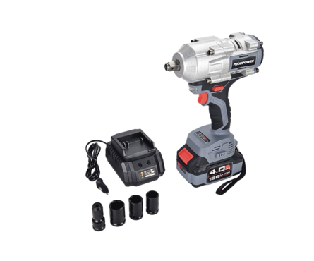 Аккумуляторный гайковерт бесщеточный 18 В, 0-2500 об/мин, 1/2, 900 Нм Li-on 1 шт PROFIPOWER Фотография_4