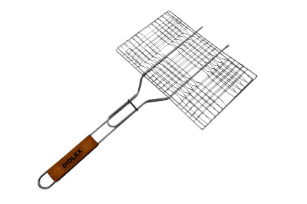 Решетка-гриль усиленная хром 34х22 см Фотография_0