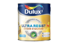 Краска ВД Dulux Ultra Resist КУХНЯ и ВАННАЯ BW матовая 2,5 л