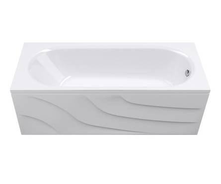 Ванна акриловая АБС Александра 1,7х0,7  белый + установочный комплект +панель Александра