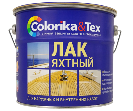 Лак яхтный Colorika&Tex глянцевый 2.7 кг Фотография_1