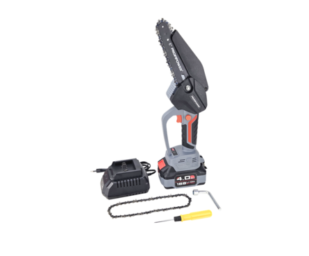 Пила цепная аккумуляторная бесщеточная 150 мм 18 В Li-ion 1 АКБ 4 А*ч, ЗУ PROFIPOWER Фотография_2