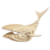 Светильник подвесной Мелодия Света WL010-Whale-1P-400 NL Кит, дерево светлое, Е27 Фотография_0