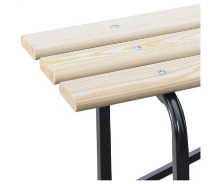 Скамейка дачная без спинки 1200x460x330 мм LAKSI Фотография_2