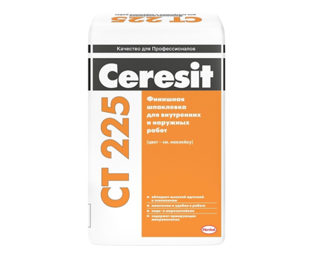 Шпаклевка CERESIT CT225 фасадная, финишная, белая, 25 кг  Фотография_0