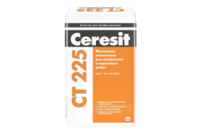 Шпаклевка CERESIT CT225 фасадная, финишная, белая, 25 кг
