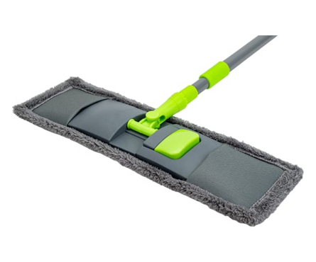 Швабра для пола насадка микрофибра, телескопическая рукоятка 120 см РЫЖИЙ КОТ Фотография_1