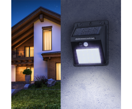 Фасадный светильник Эра, с датчиком движения, на солнечной батарее, 20 LED, 60 Лм Фотография_4