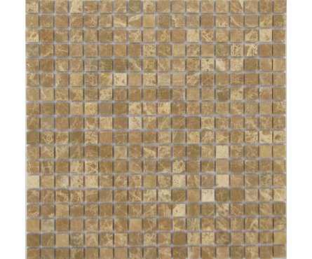 Мозаика Caramelle Mosaic Pietrine Emperador Light матовая, 305х305х4 мм, чип 15х15 мм Фотография_0