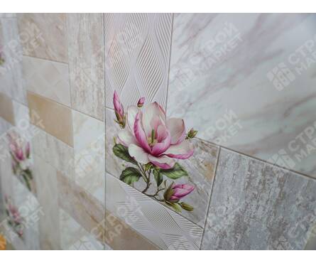 Панель ПВХ Магнолия фон №884/1 250x2700x7.5 мм Фотография_6