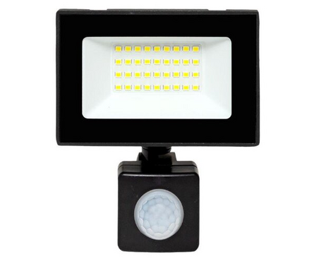 Прожектор светодиодный LED 30 Вт 2400 лм с датчиком движения 6500K IP54 Фотография_2