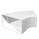 Колено разноугловое горизонтальное Event ПВХ белое, 60х120 мм Фотография_2