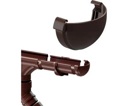 Заглушка желоба Дёке LUX (шоколад)  Фотография_2