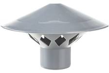 Зонт вентиляционный внутренней канализации для труб 50 мм, серый