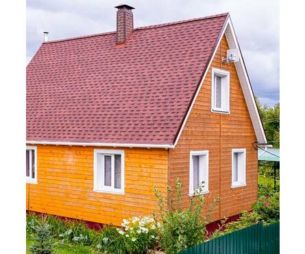 Черепица кровельная гибкая Фазенда красная драконий зуб ТЕХНОНИКОЛЬ Shinglas 2.6 м²/уп Фотография_1