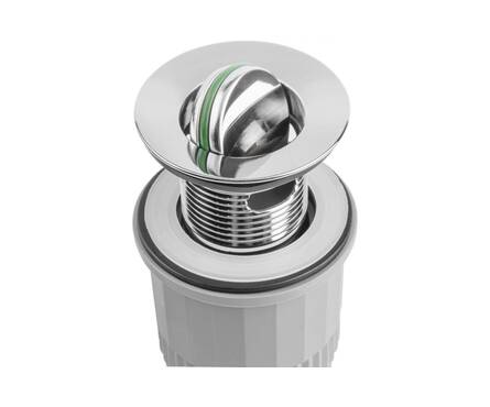 Сифон для умывальника с выпуском Click-Clack 1 1/2 Диаметр 1300мм 40x40/50мм AV Engineering Фотография_4