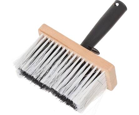 Кисть-макловица 70х170 мм искусственная щетина, деревянный корпус, пластиковая ручка Фотография_1