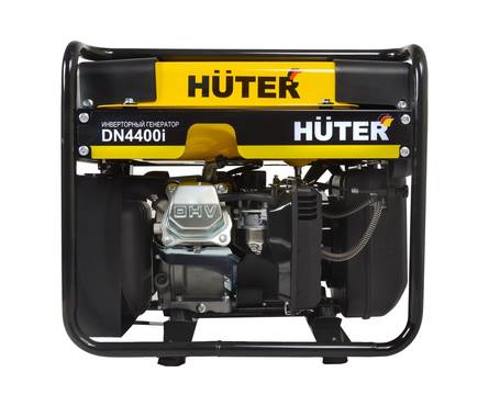 Генератор бензиновый 3.8 кВт 220В бак 10.5 л ручной стартер инвенторный DN 4400i HUTER Фотография_1