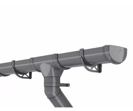 Соединитель желоба ТН ПВХ ОПТИМА, серый Фотография_1