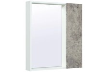 Шкаф зеркальный Runo Манхэттен-65, серый бетон