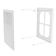 Решетка ПВХ вентиляционная вытяжная с сеткой с рамкой разъемная 249х249 мм белая Фотография_1
