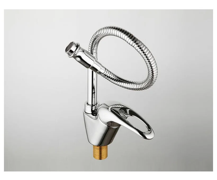 Смеситель для кухни однорычажный FRAP высокий гибкий гусак хром F4303-1 Фотография_1