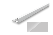 Угол ПВХ для плитки наружный 8-7х2500 мм светло-серый глянцевый ИДЕАЛ