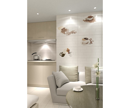 Декор Брик 3 белый 300х600х9 мм 1-й сорт Фотография_1