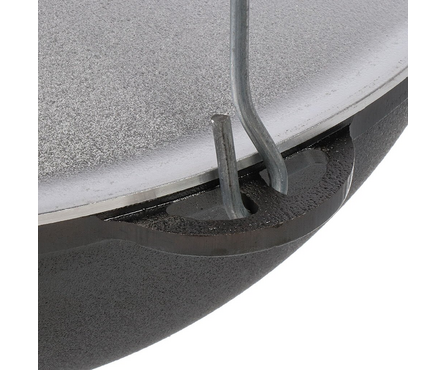 Казан чугунный 8 л татарский с алюминиевой крышкой d360, с дужкой ГАРДАРИКА Фотография_2