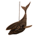 Светильник подвесной Мелодия Света WL010-Whale-1P-400 PR Кит, дерево, палисандр, Е27  Фотография_0