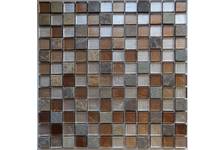 Мозаика Caramelle Mosaic Naturelle Alcantara Ruggine 298х298х8 мм, чип 23*23 мм